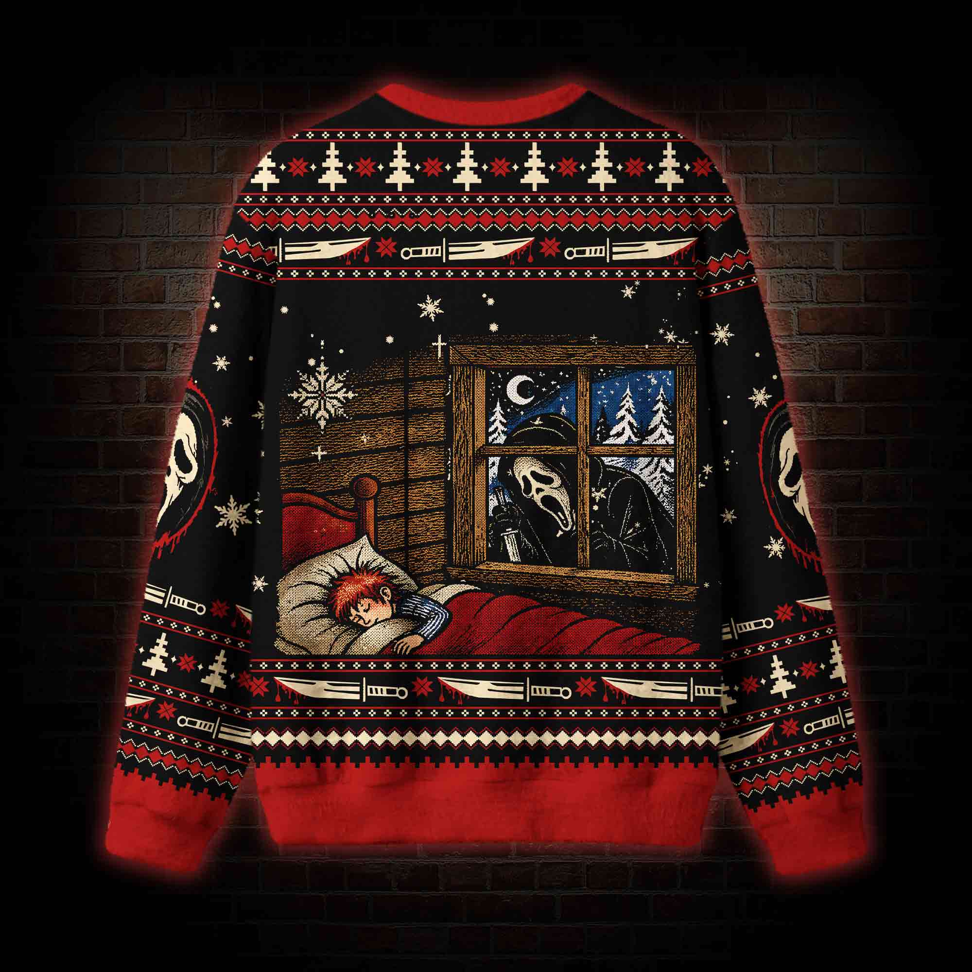 He Sees You Sleeping Ugly Sweatshirts