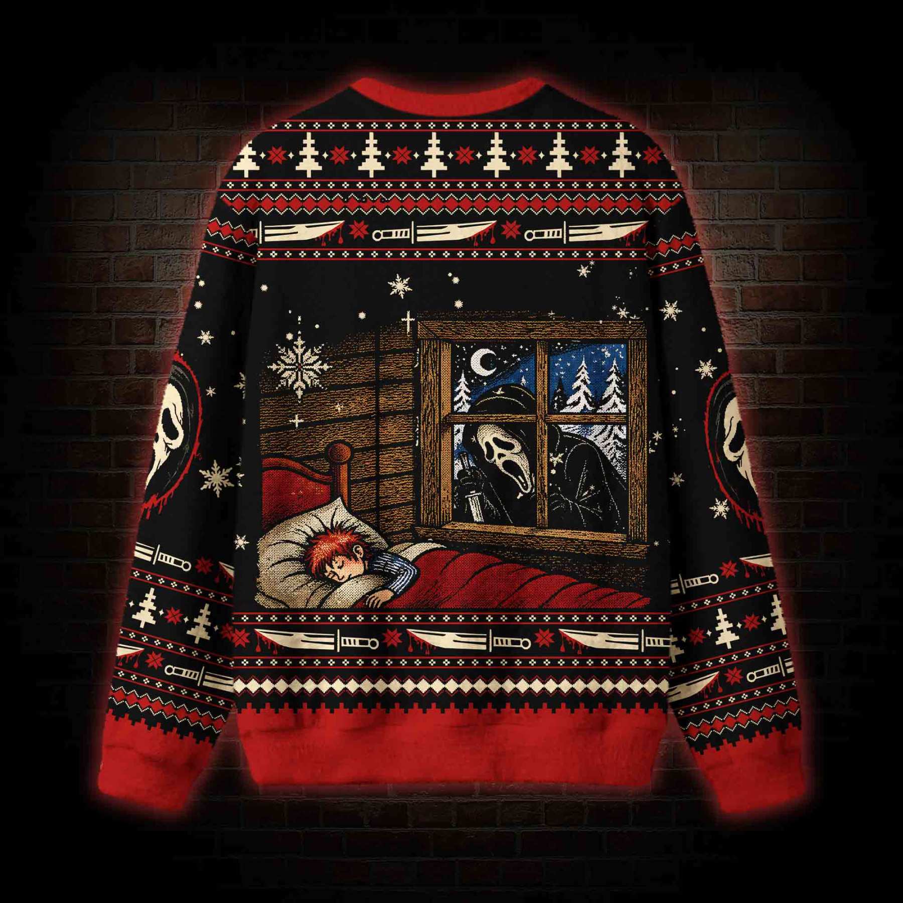 He Sees You Sleeping Ugly Sweatshirts