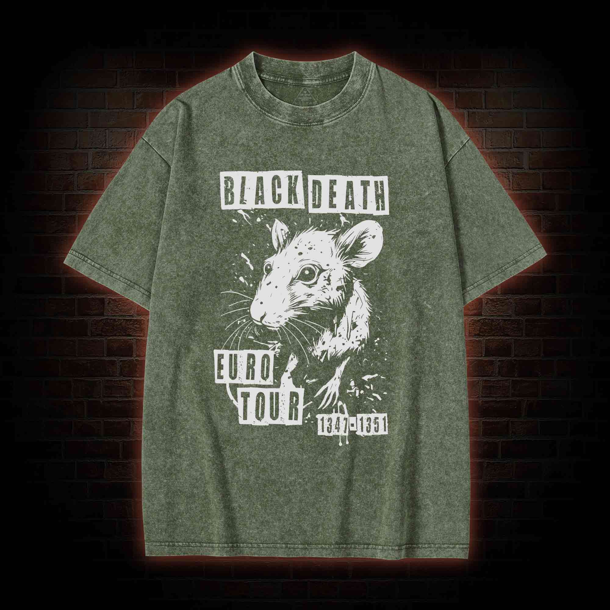 Black Death Euro Tour Washed T-shirt