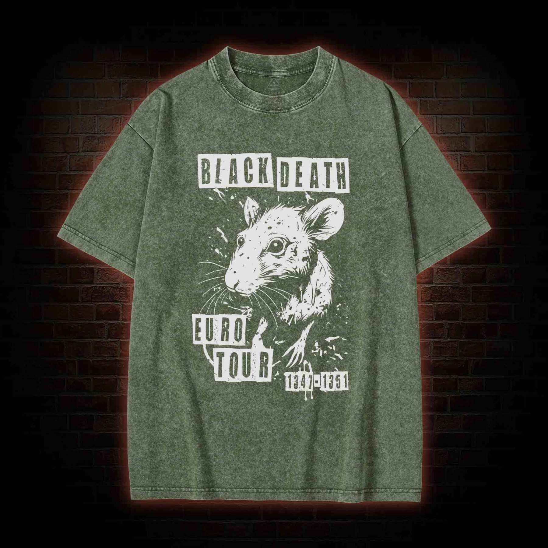 Black Death Euro Tour Washed T-shirt