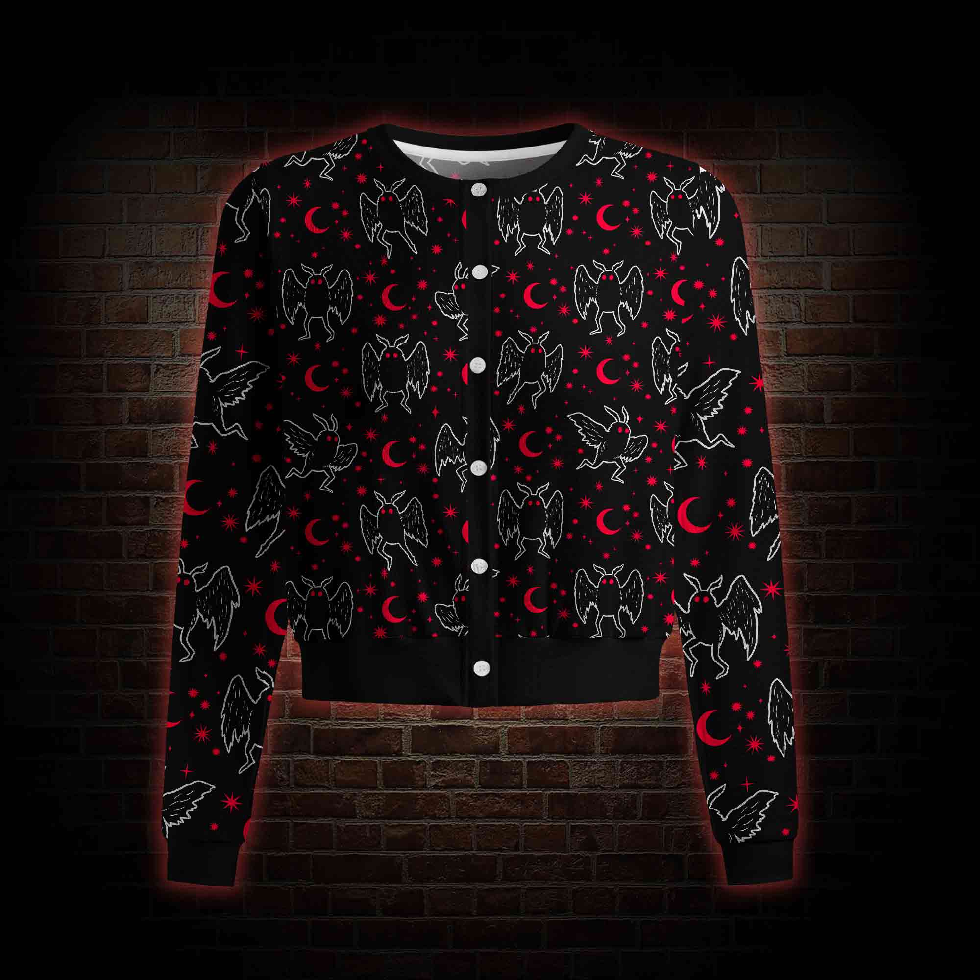 Mothman Night  Cardigan Sweaters