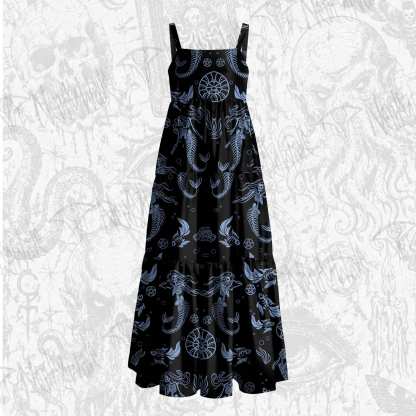 Mermaid Wide Straps Maxi Dress