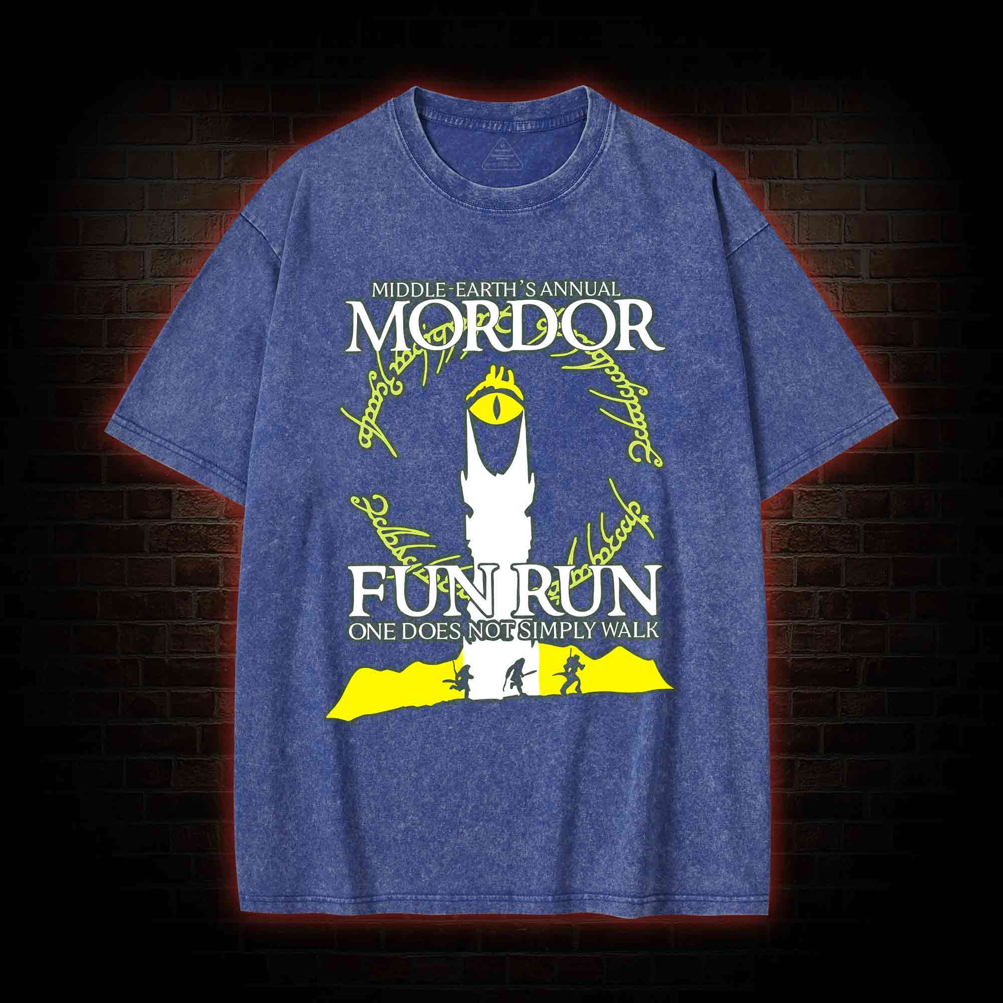Mordor Fun Run Washed T-shirt