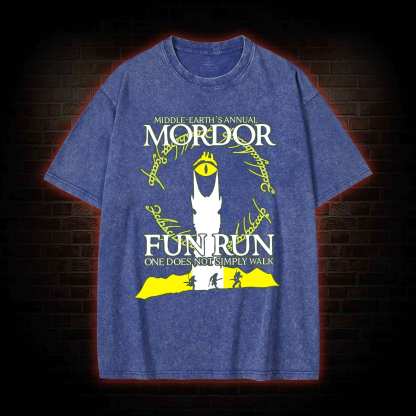 Mordor Fun Run Washed T-shirt