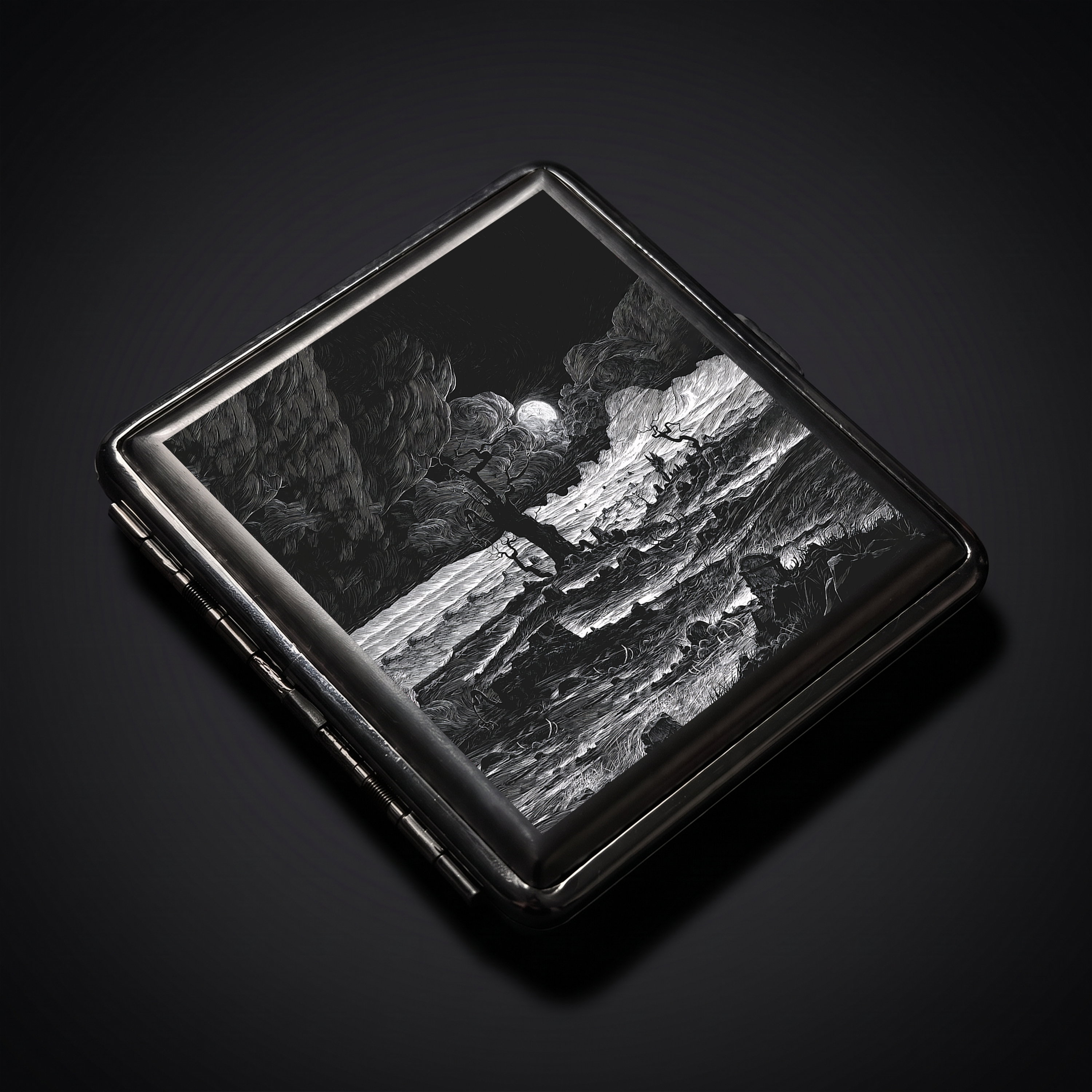 The Desolate Graveyard Compressed Cigarette Box