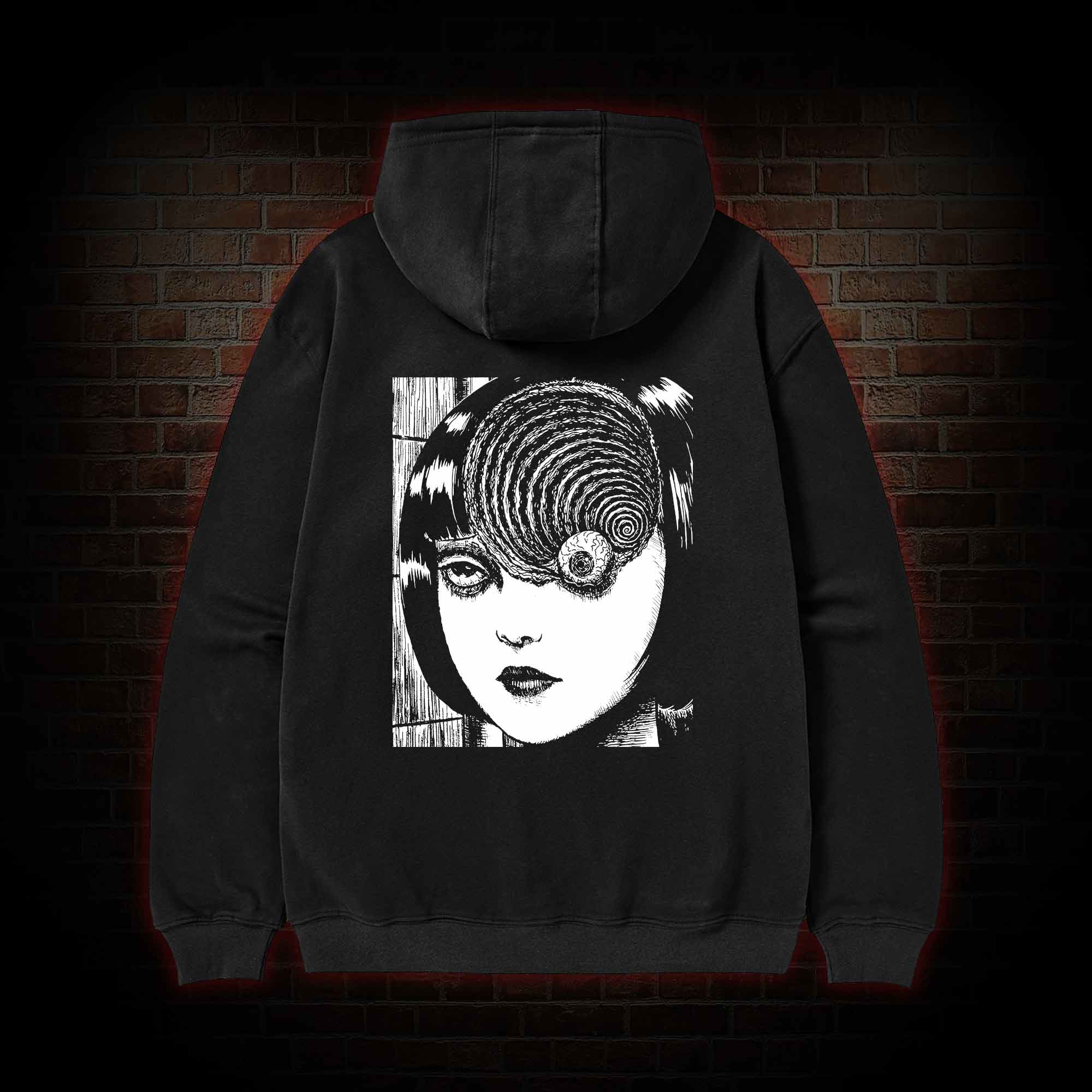 Horror Eyeball Zipper Hoodie
