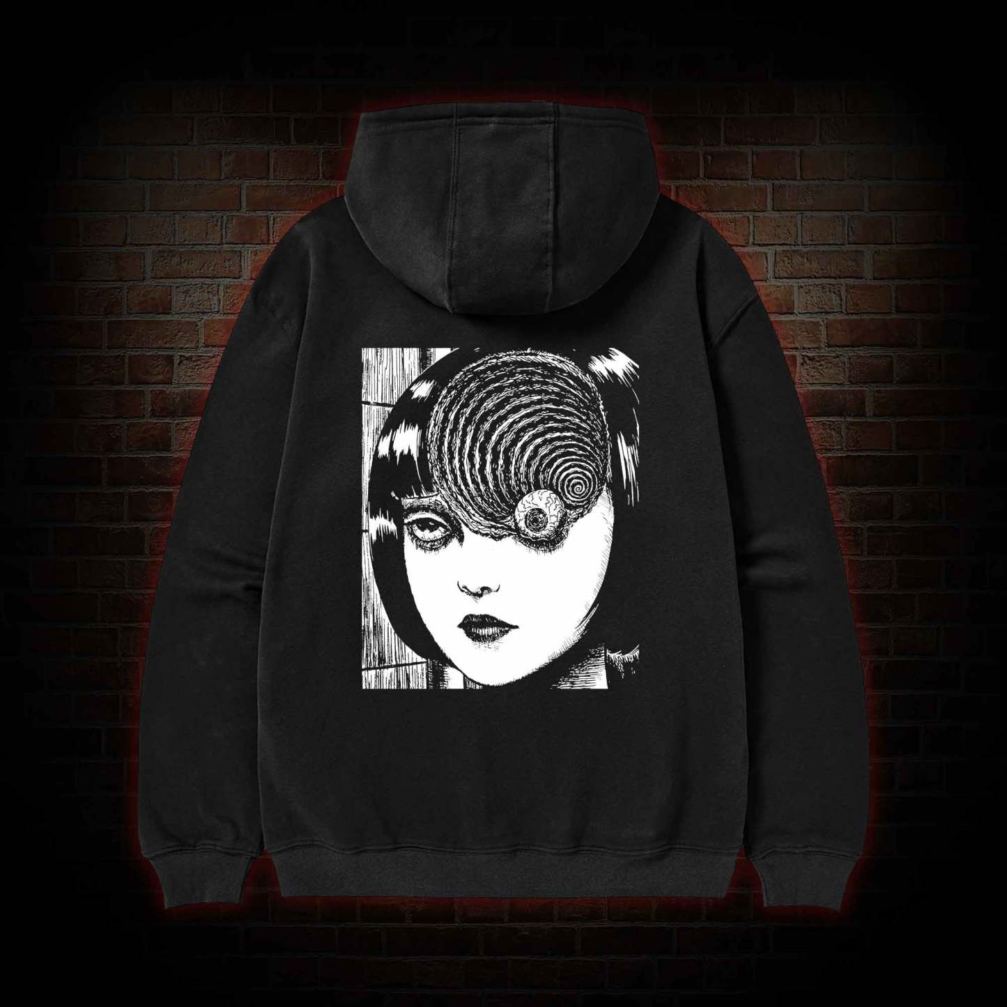 Horror Eyeball Zipper Hoodie