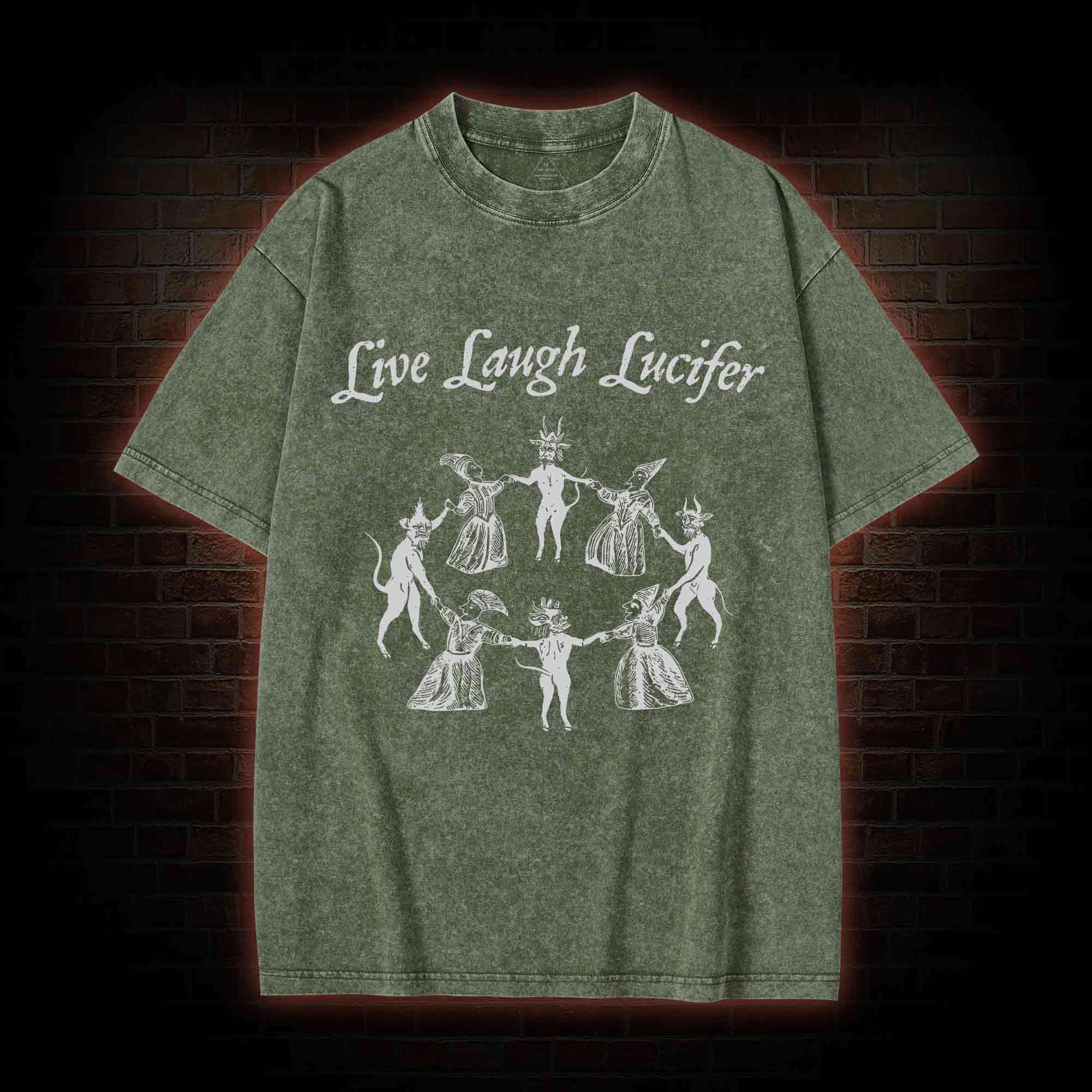 Live Laugh Lucifer Washed T-shirt