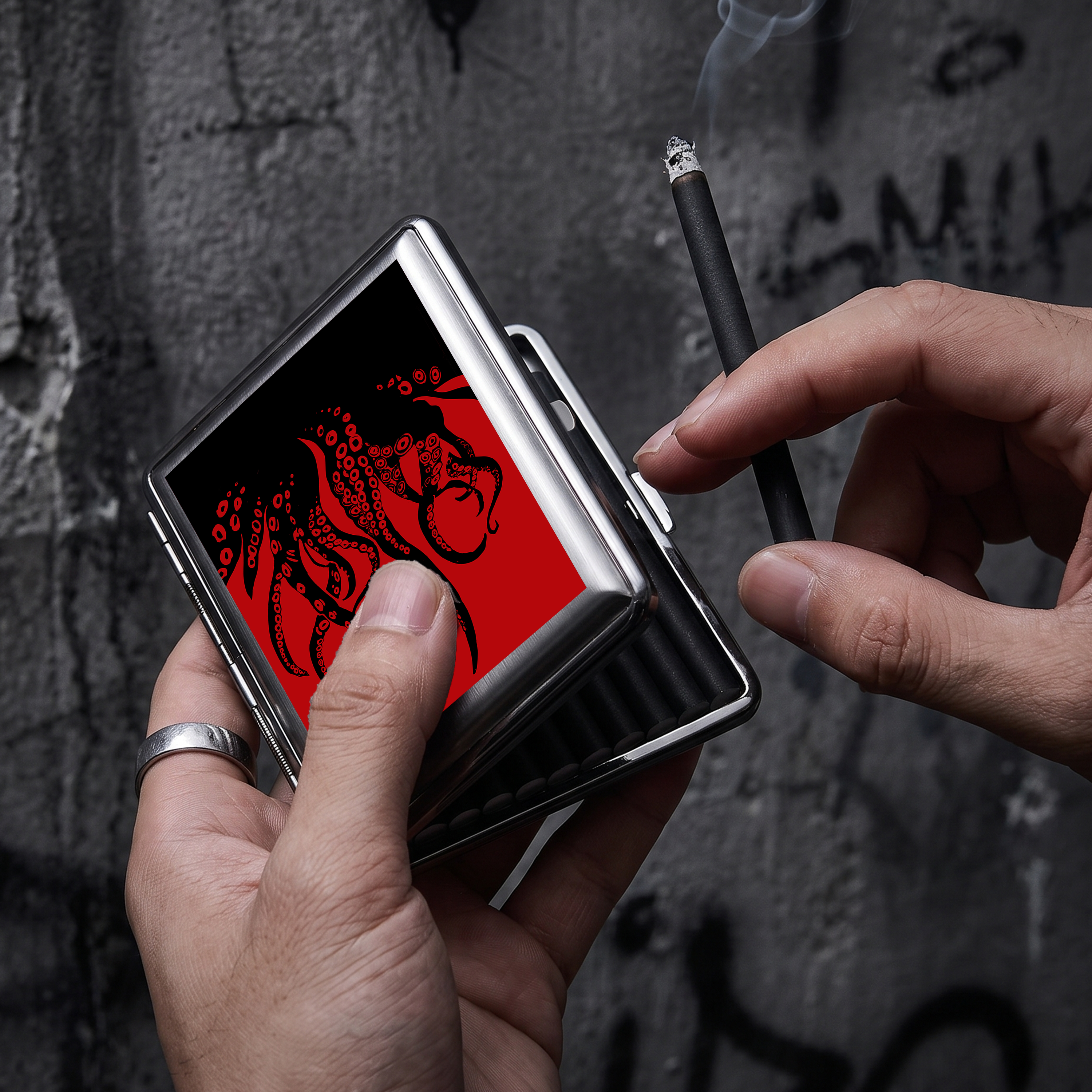 Octopus Tentacles Compressed Cigarette Box