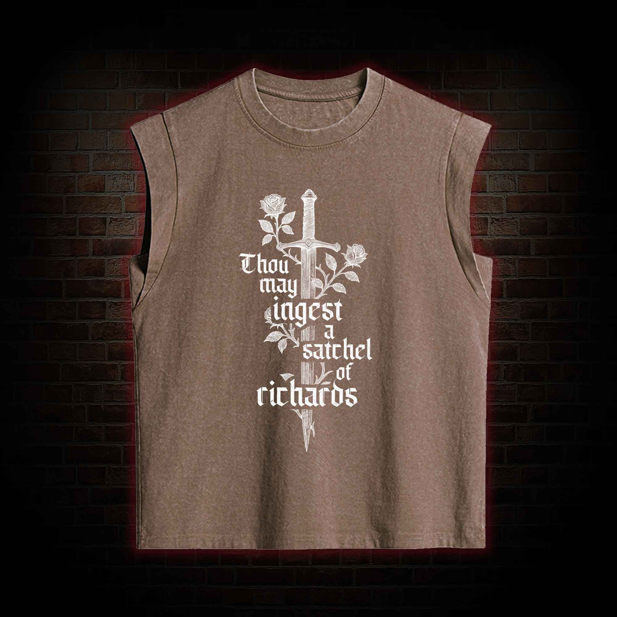 Thou May Ingest a Satchel of Richards Women's Washed Tank Top