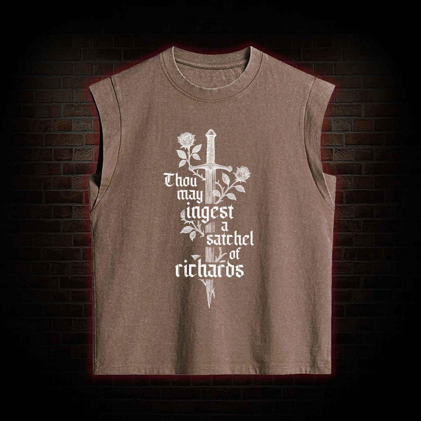 Thou May Ingest a Satchel of Richards Women's Washed Tank Top