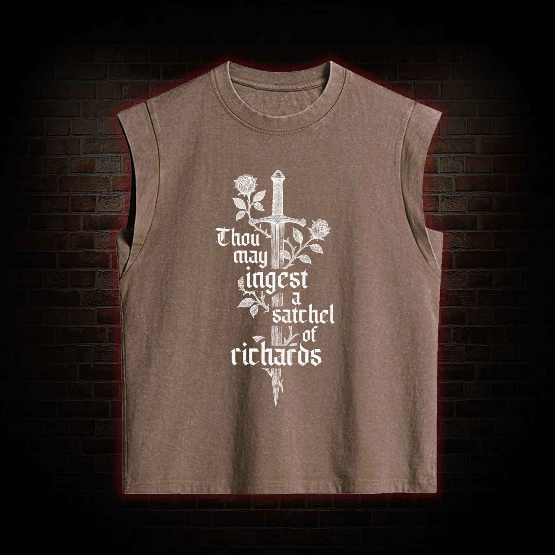 Thou May Ingest a Satchel of Richards Women's Washed Tank Top