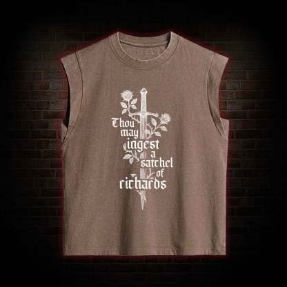 Thou May Ingest a Satchel of Richards Women's Washed Tank Top