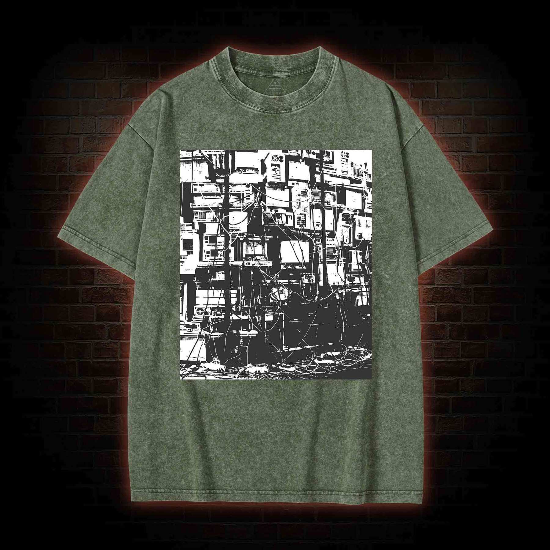 Technology Anxiety Washed T-shirt