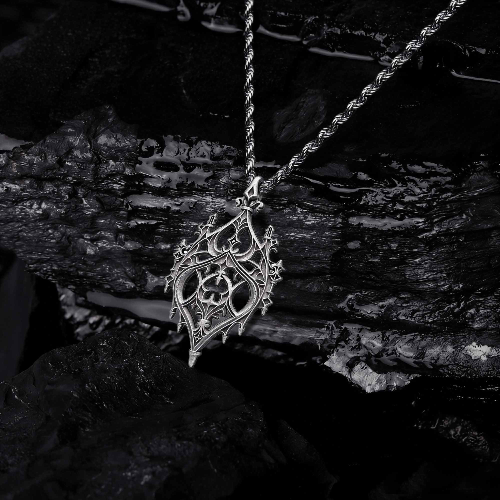 Gothic Thorn Sculptural Necklace