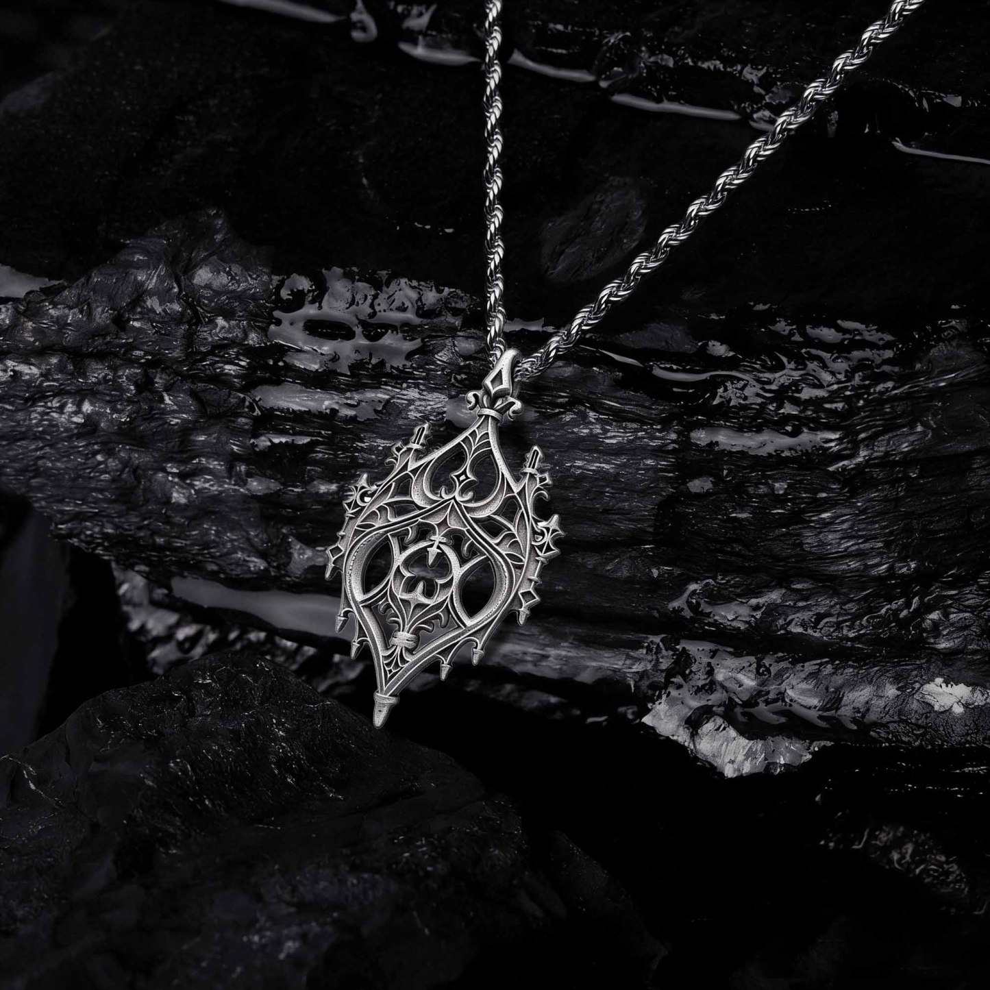 Gothic Thorn Sculptural Necklace