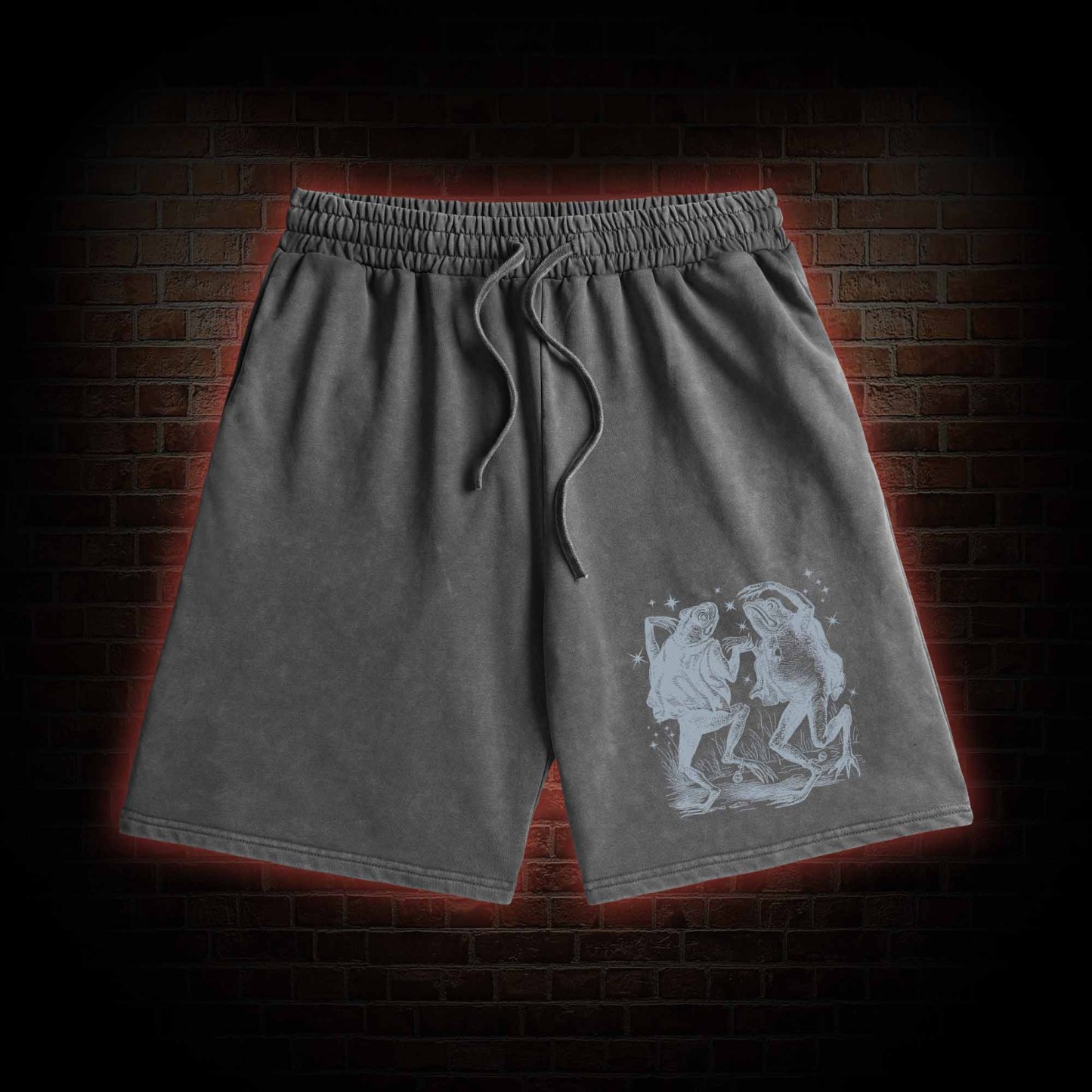 Dancing Frogs Washed Shorts