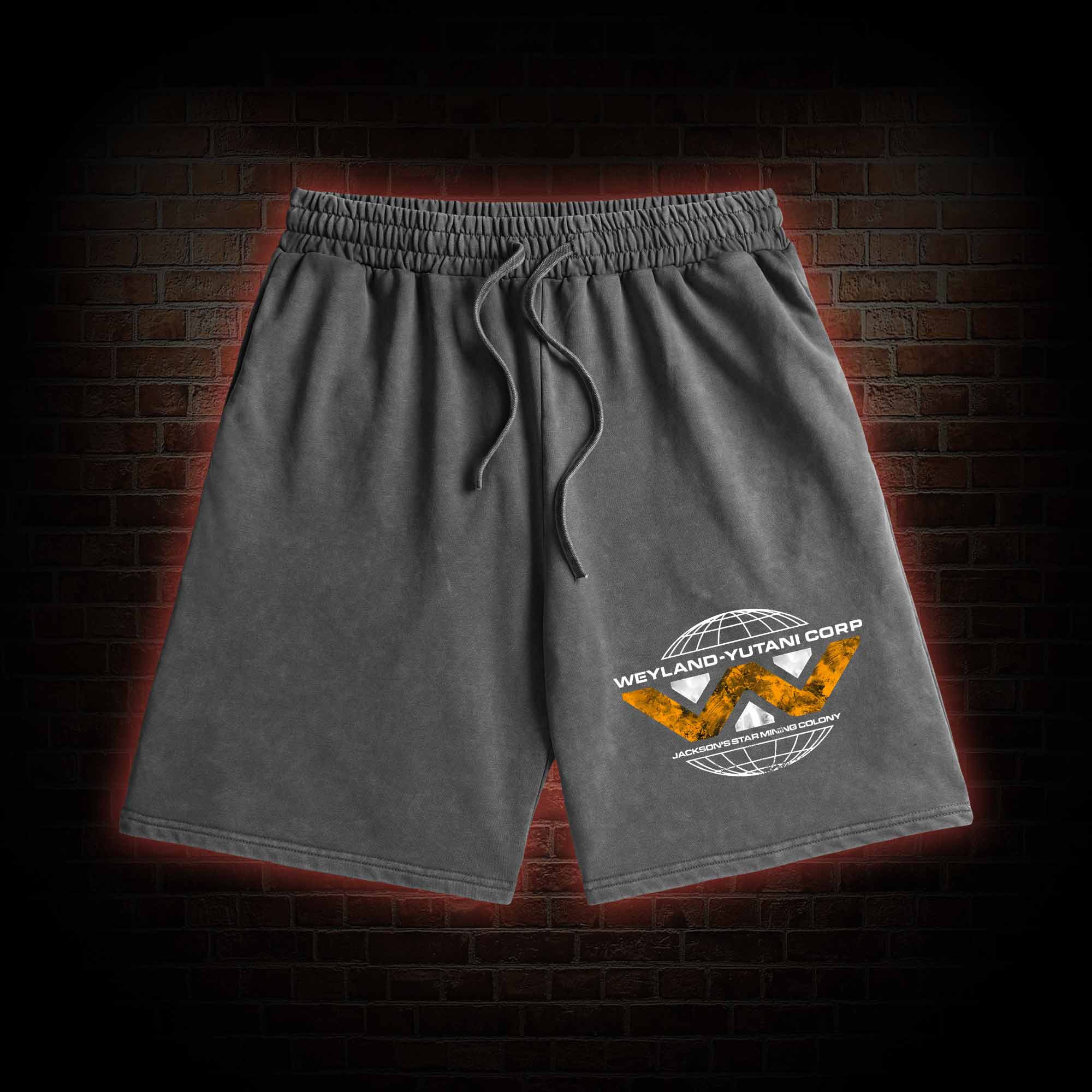 Romulus Weyland Yutani Corp Washed Shorts