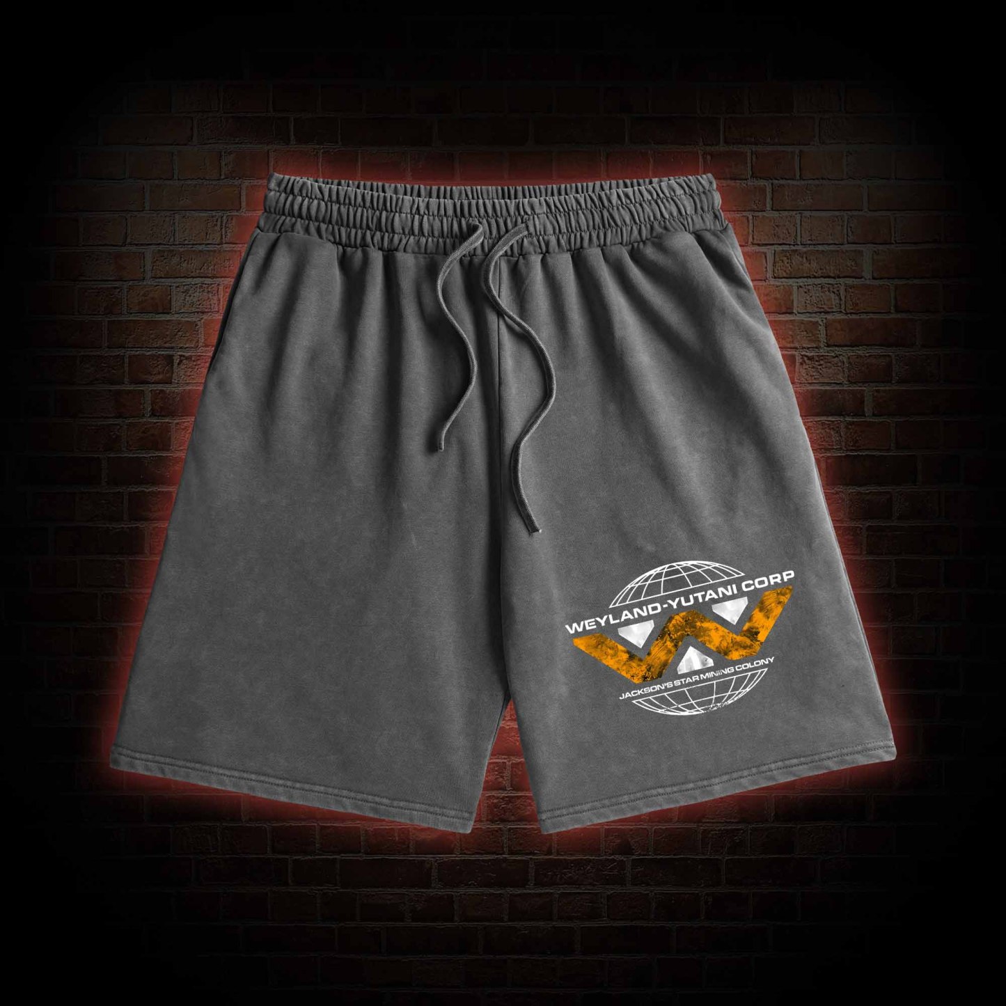 Romulus Weyland Yutani Corp Washed Shorts
