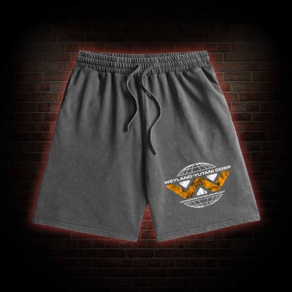 Romulus Weyland Yutani Corp Washed Shorts