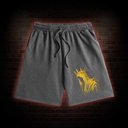 The King in Yellow Cthulhu Washed Shorts
