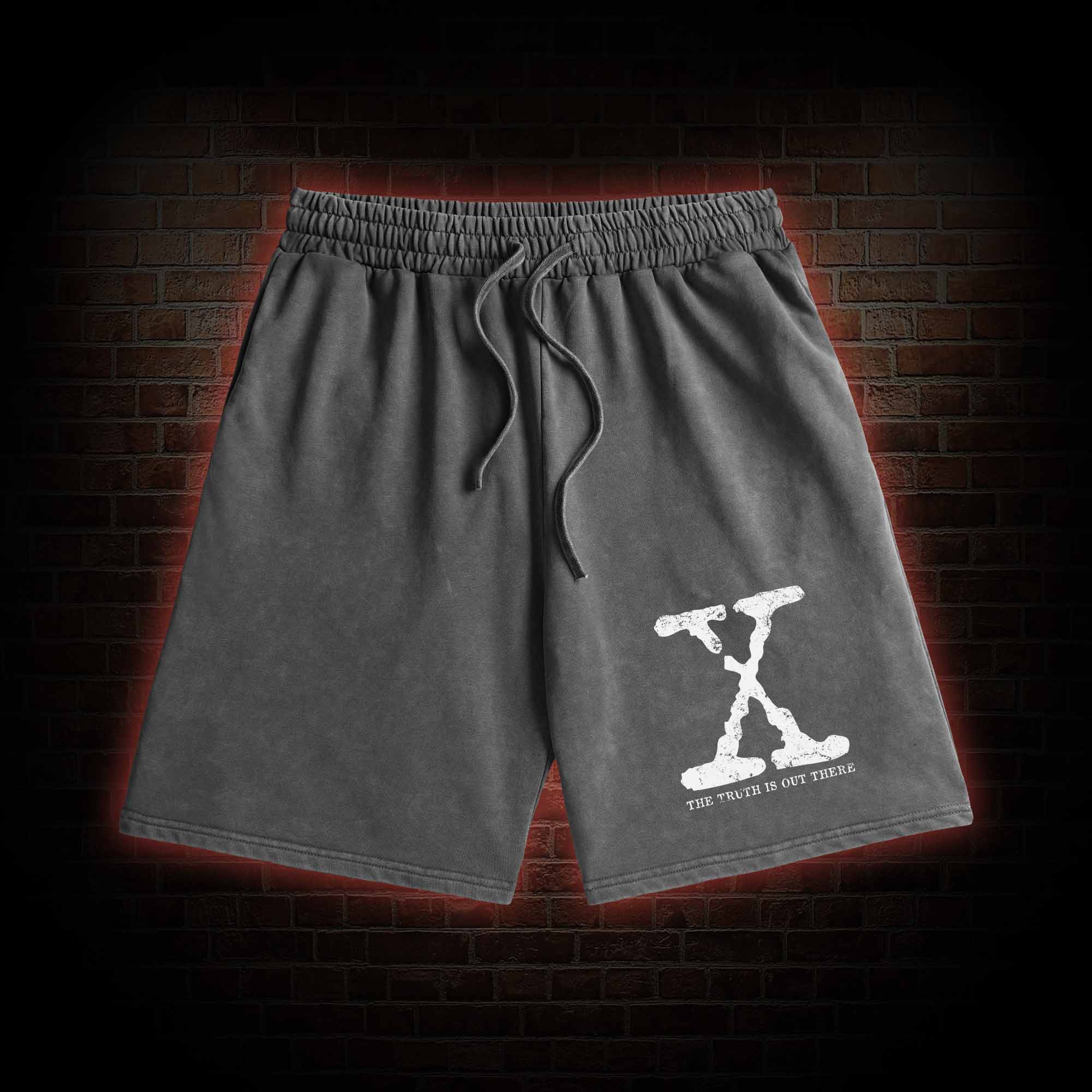 The True is Out There Retro Washed Shorts