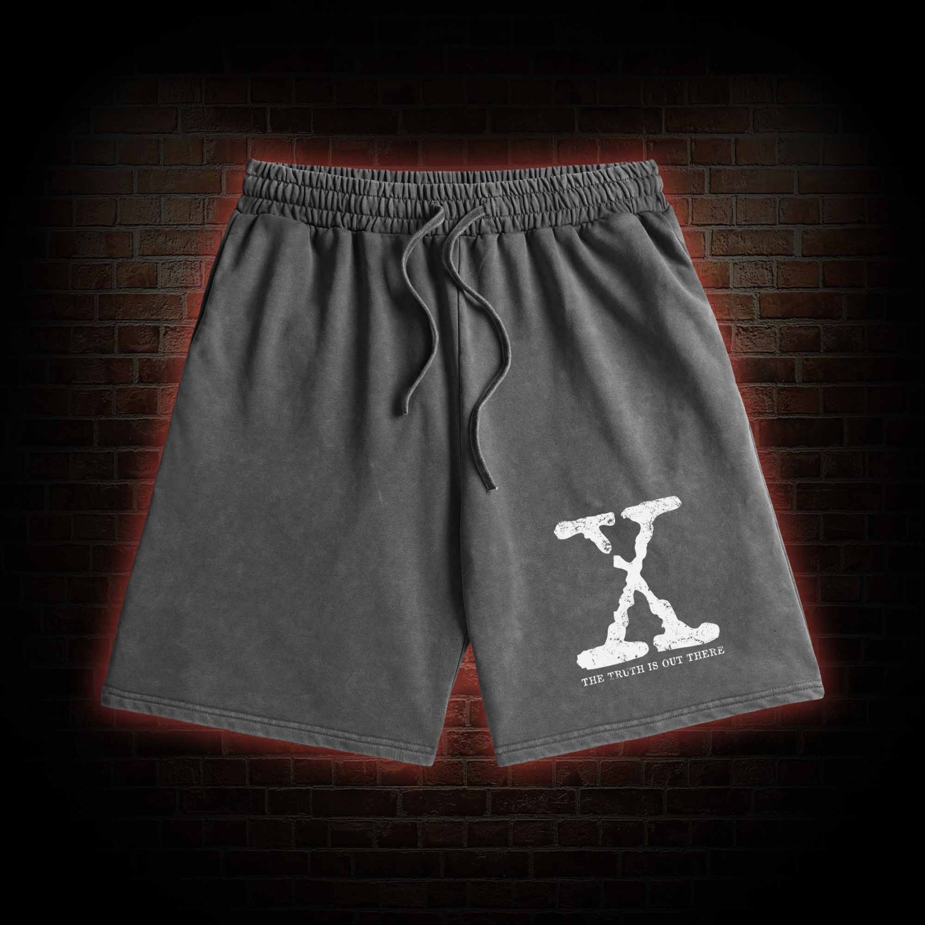 The True is Out There Retro Washed Shorts