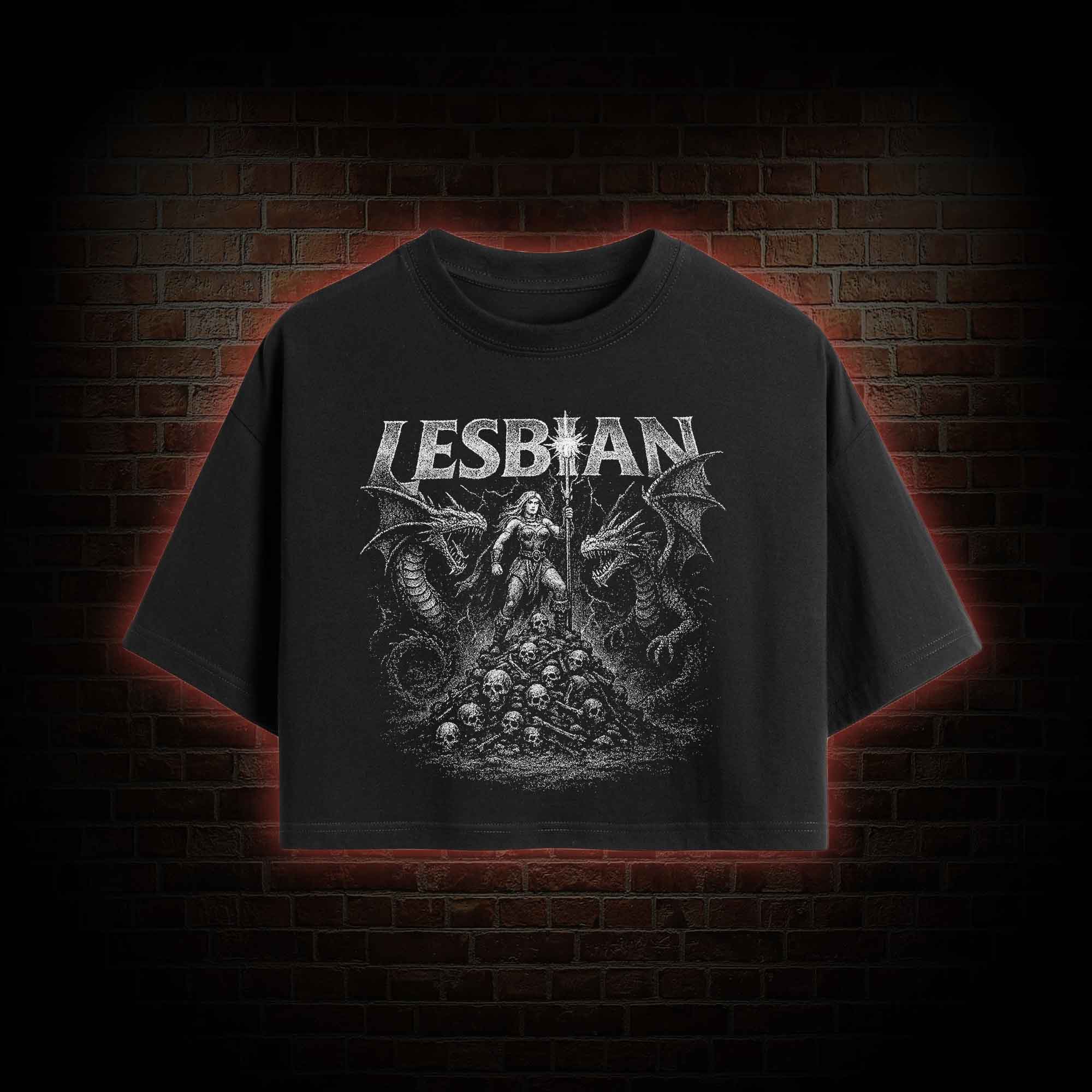 Lesbian Warrior Crop Top