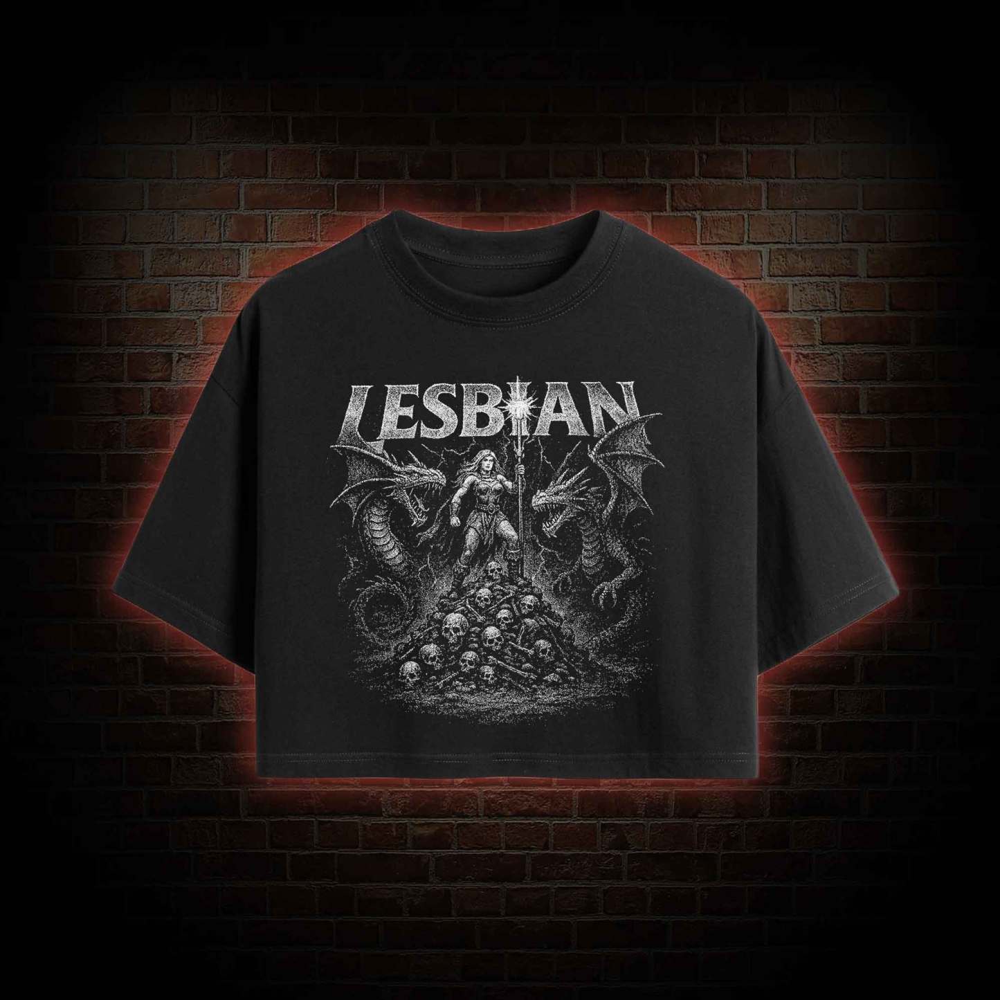 Lesbian Warrior Crop Top