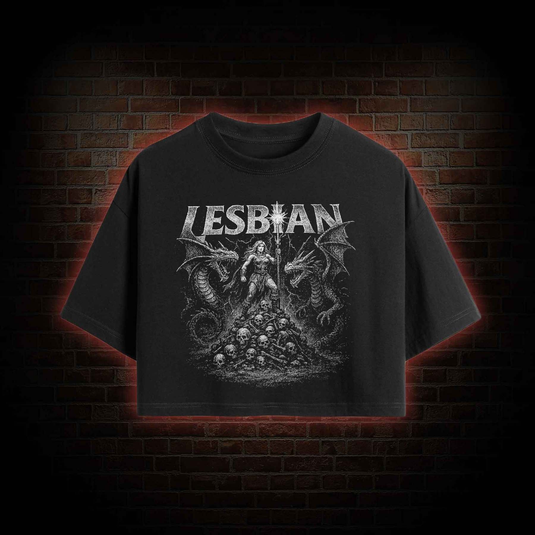 Lesbian Warrior Crop Top