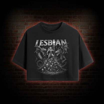 Lesbian Warrior Crop Top