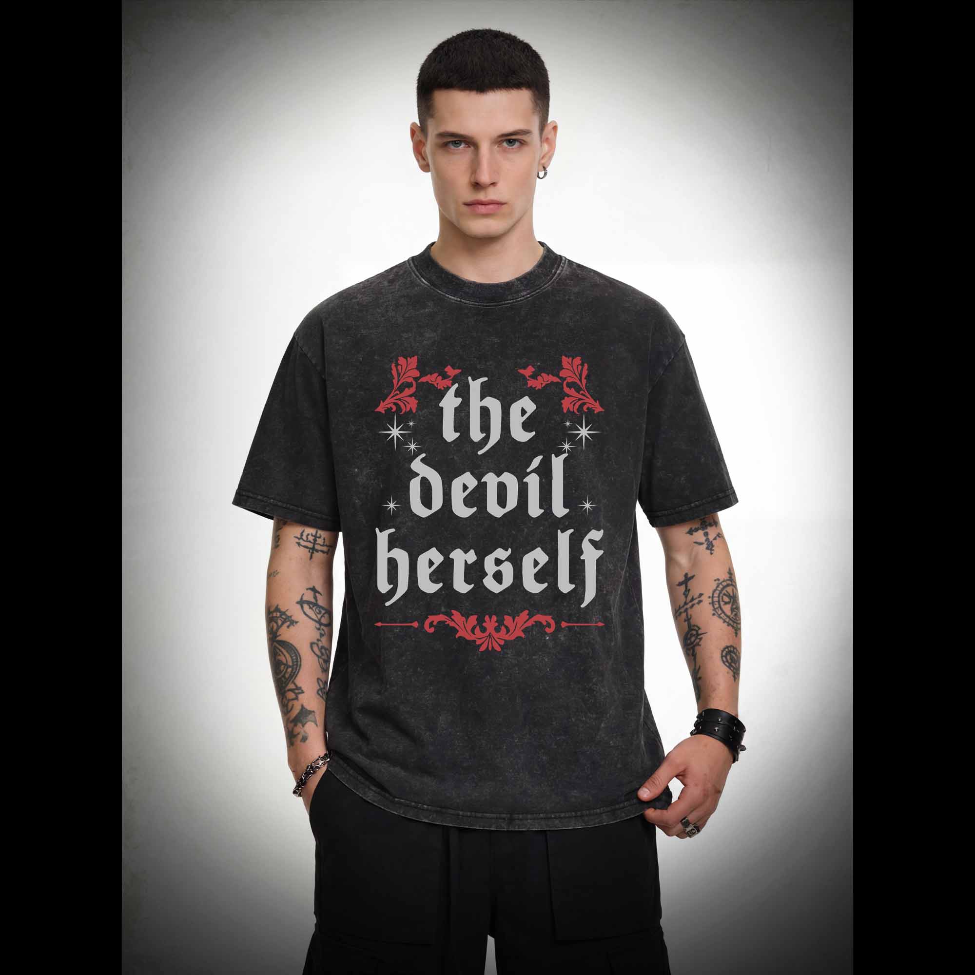 The Devil Herself Washed T-shirt