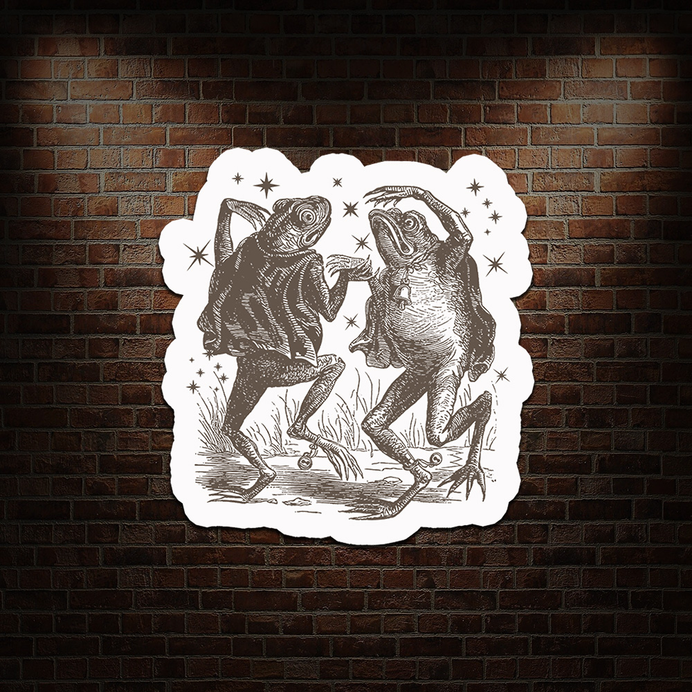Frog Dancing Refrigerator Magnet