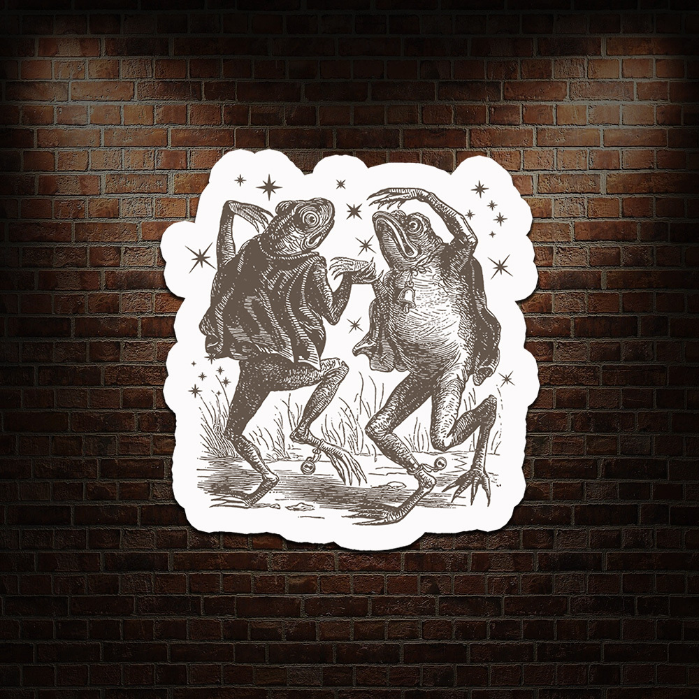 Frog Dancing Refrigerator Magnet