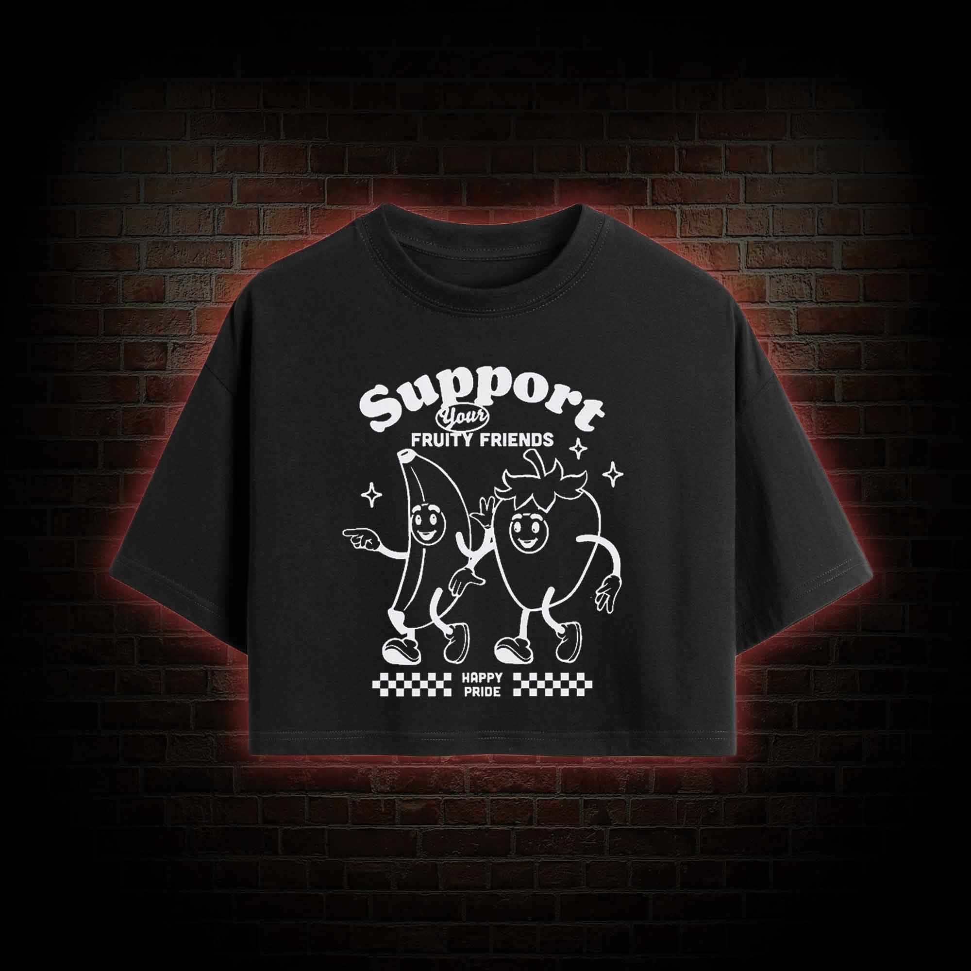 Support Your Fruity Friends Crop Top