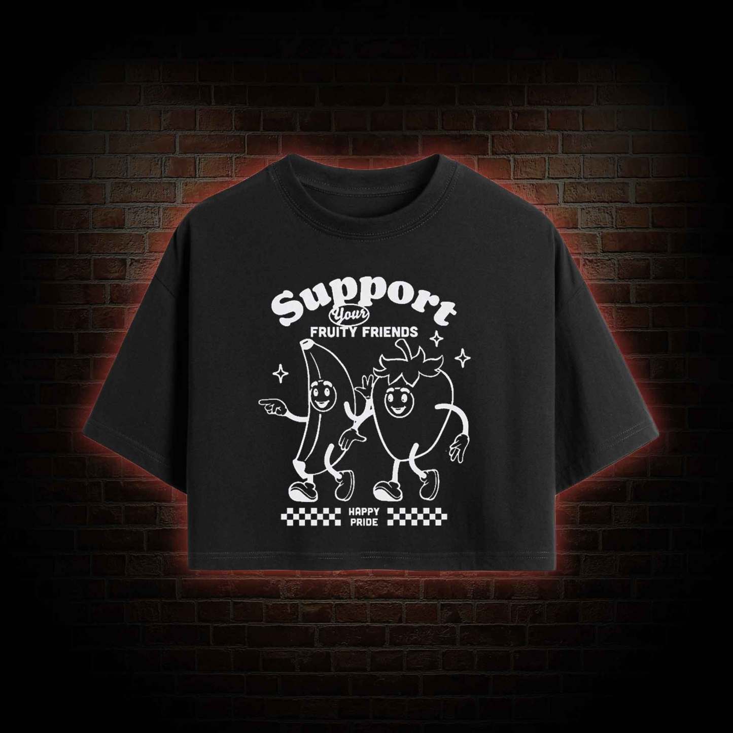 Support Your Fruity Friends Crop Top