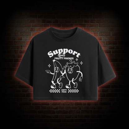 Support Your Fruity Friends Crop Top