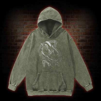 Alien Inspired Horror Washed Hoodie