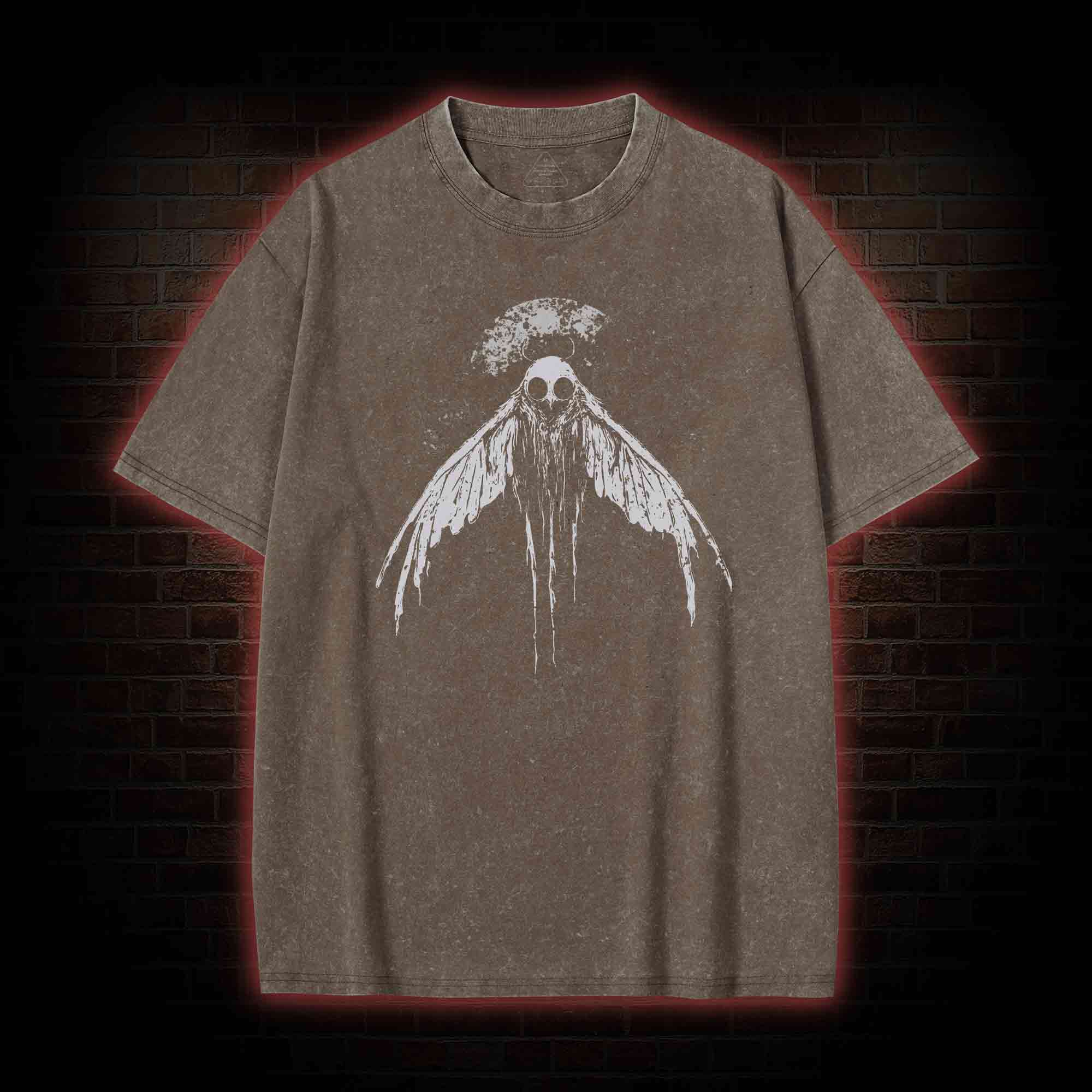 Mothman Horror Washed T-shirt