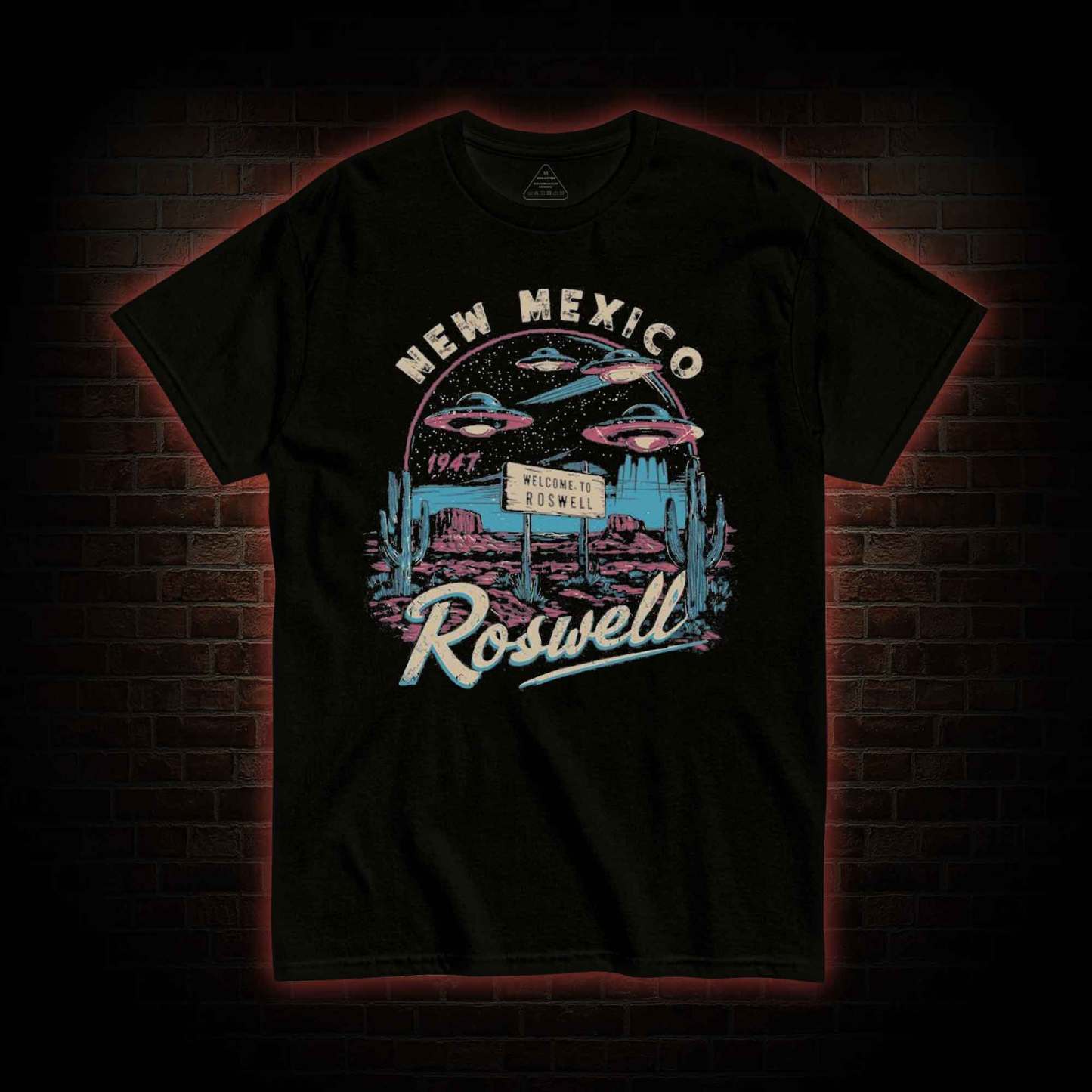 Roswell New Mexico T-shirt with Dark Style