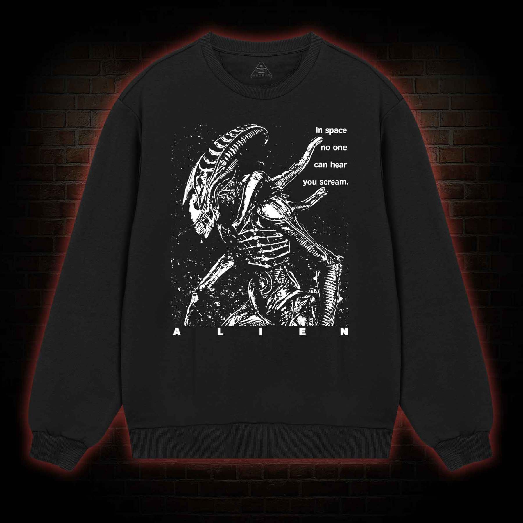 No One Can Hear You Scream Sweatshirt with Dark Style