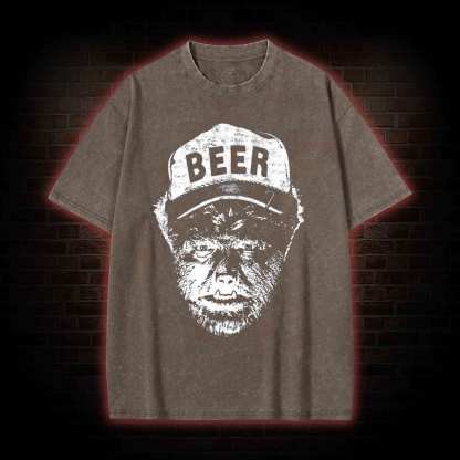 Beer Wolfman Washed T-shirt