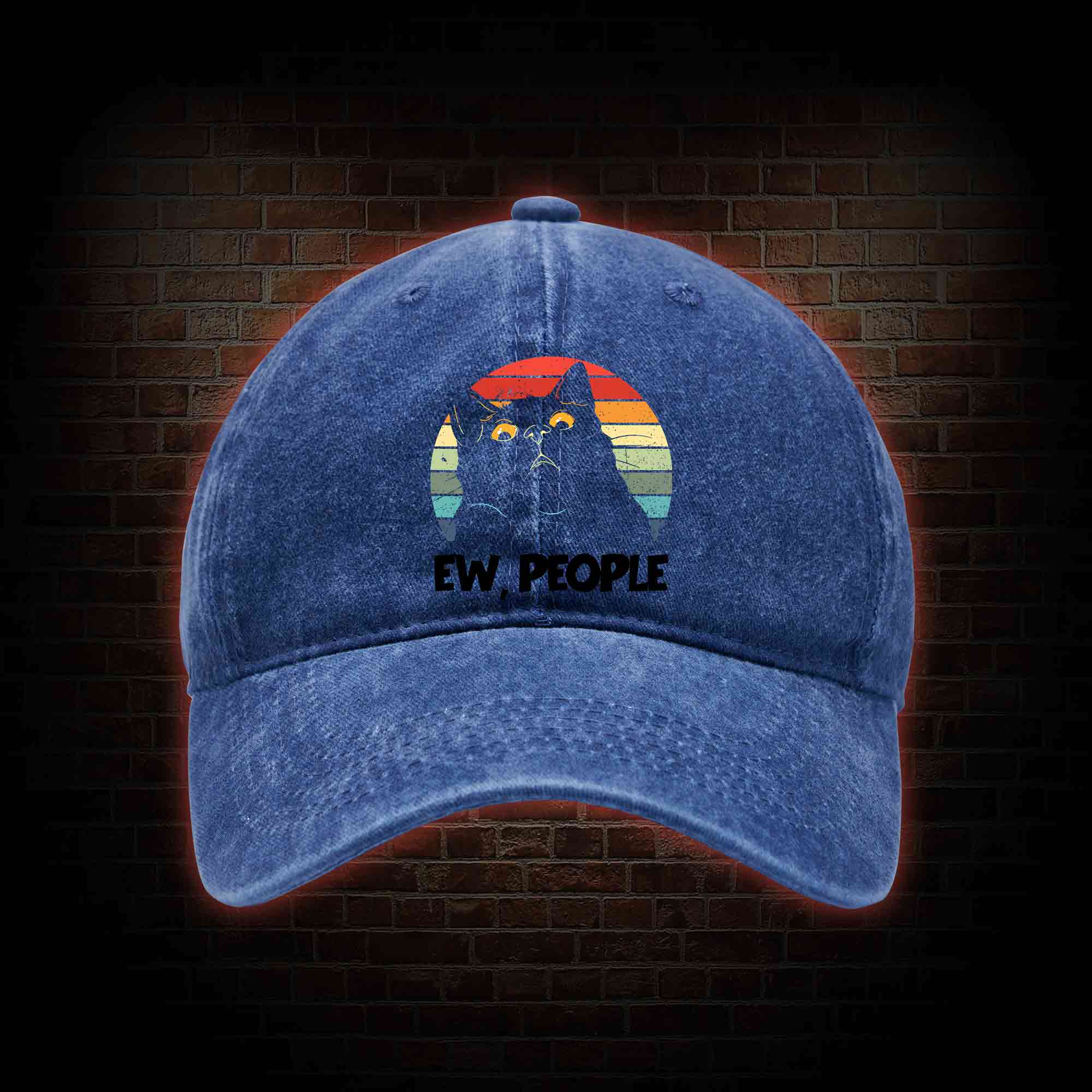 Ew People Washed Vintage Baseball Cap