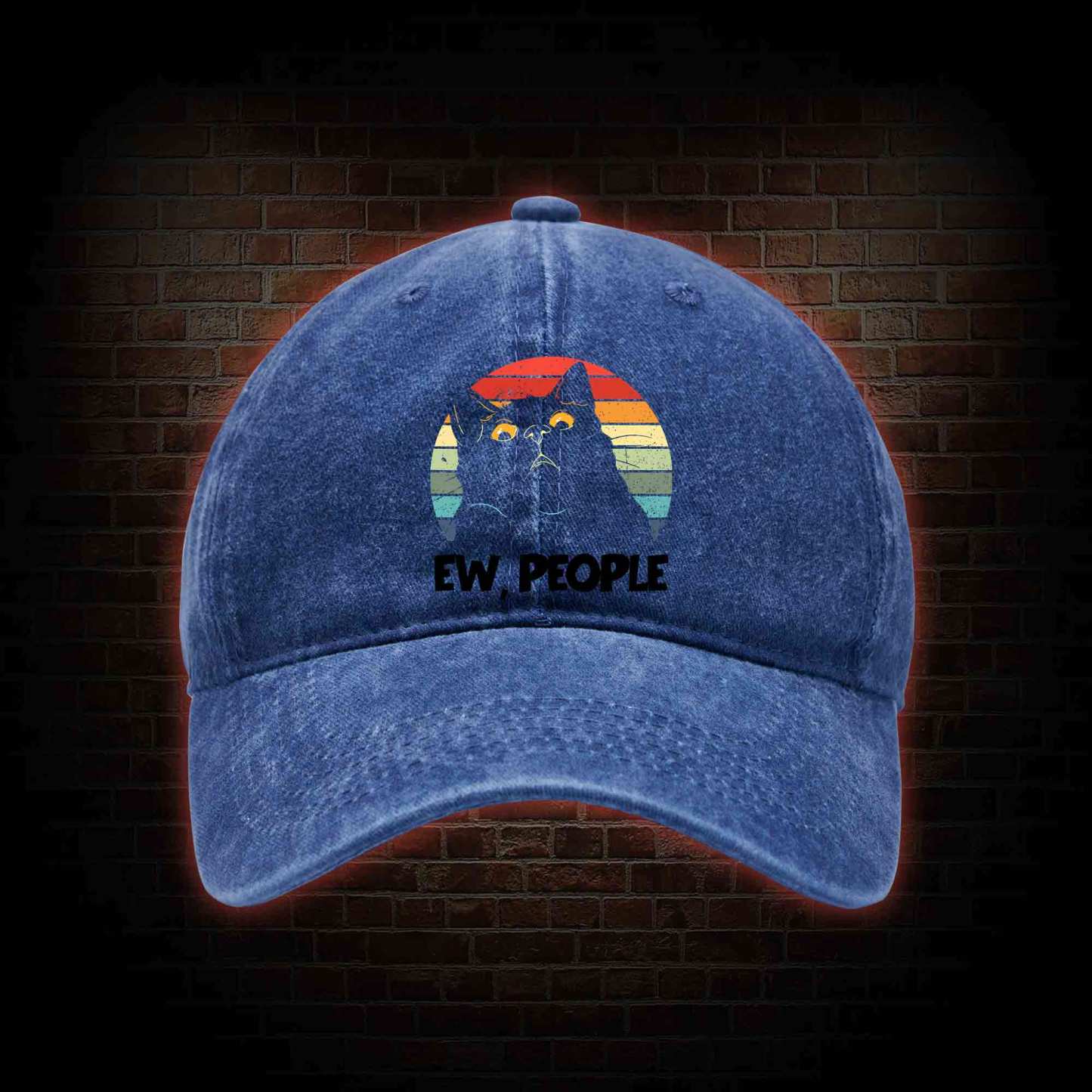 Ew People Washed Vintage Baseball Cap