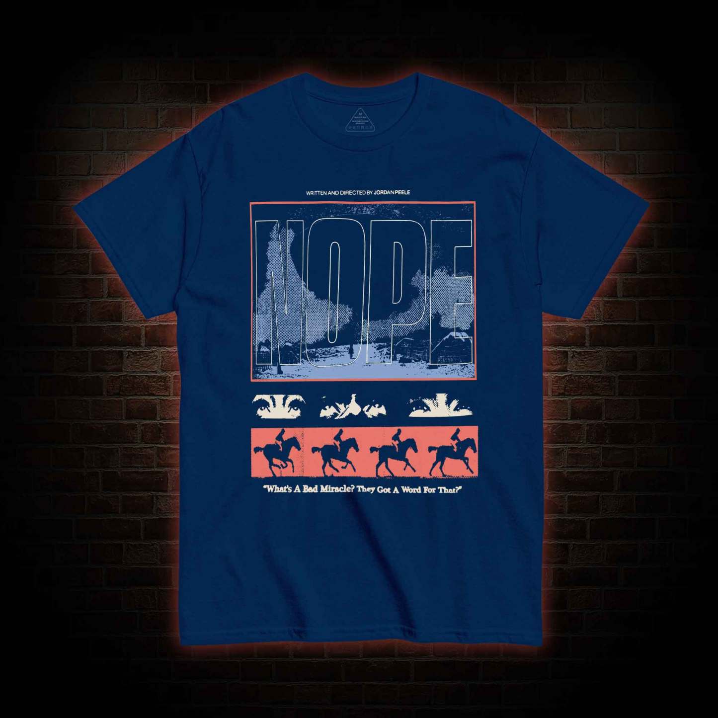 Standing Blue Shoes T-shirt with Dark Style