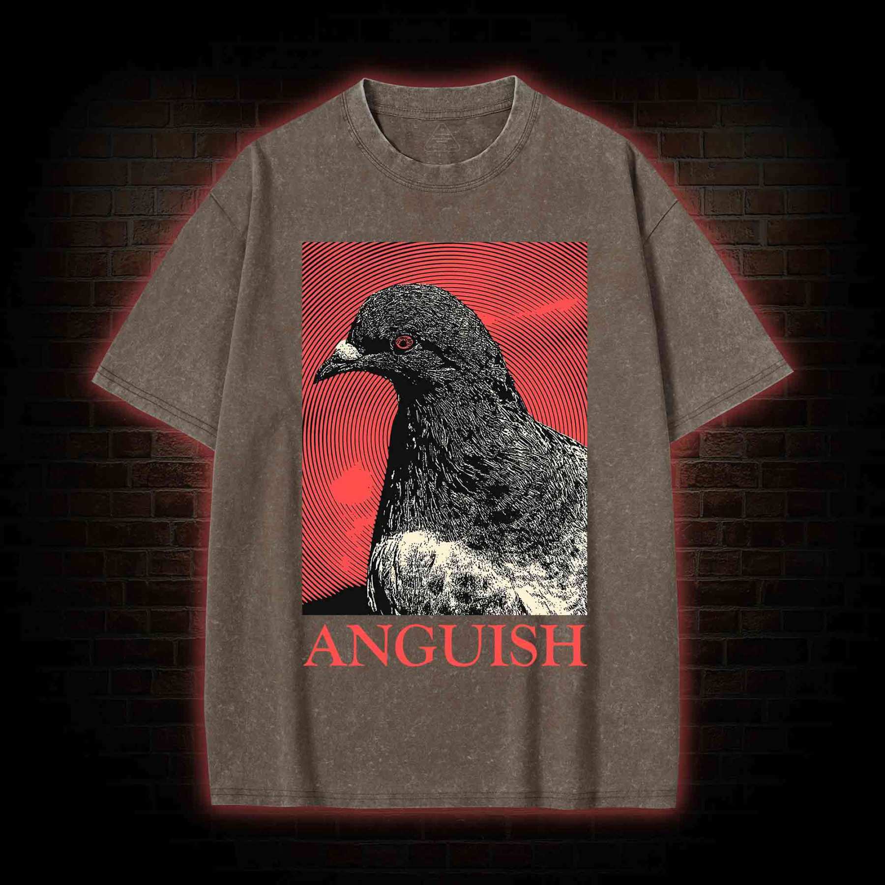 Anguish Pigeon Washed T-shirt