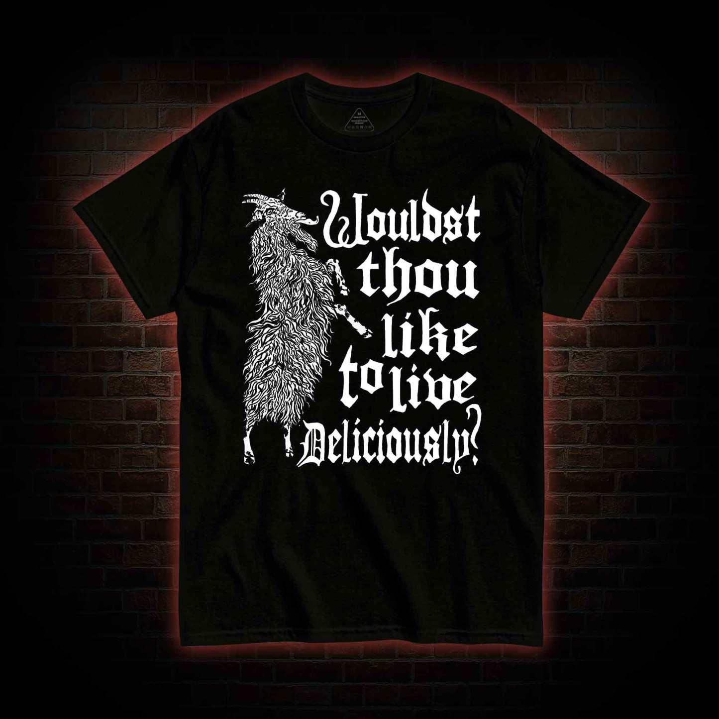 Live Deliciously Black Phillip T-shirt