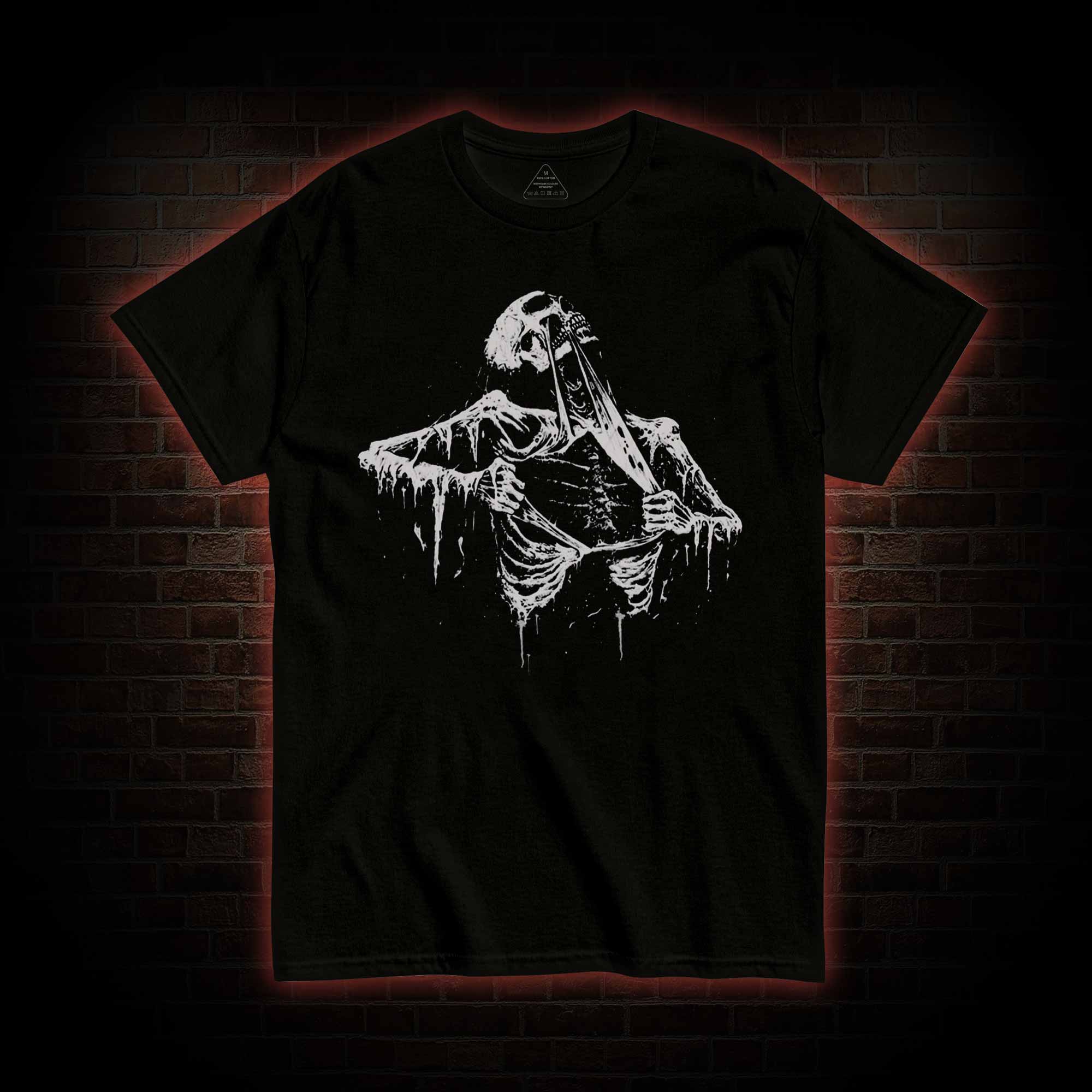 Skeleton Ripping Rib Cage T-shirt 