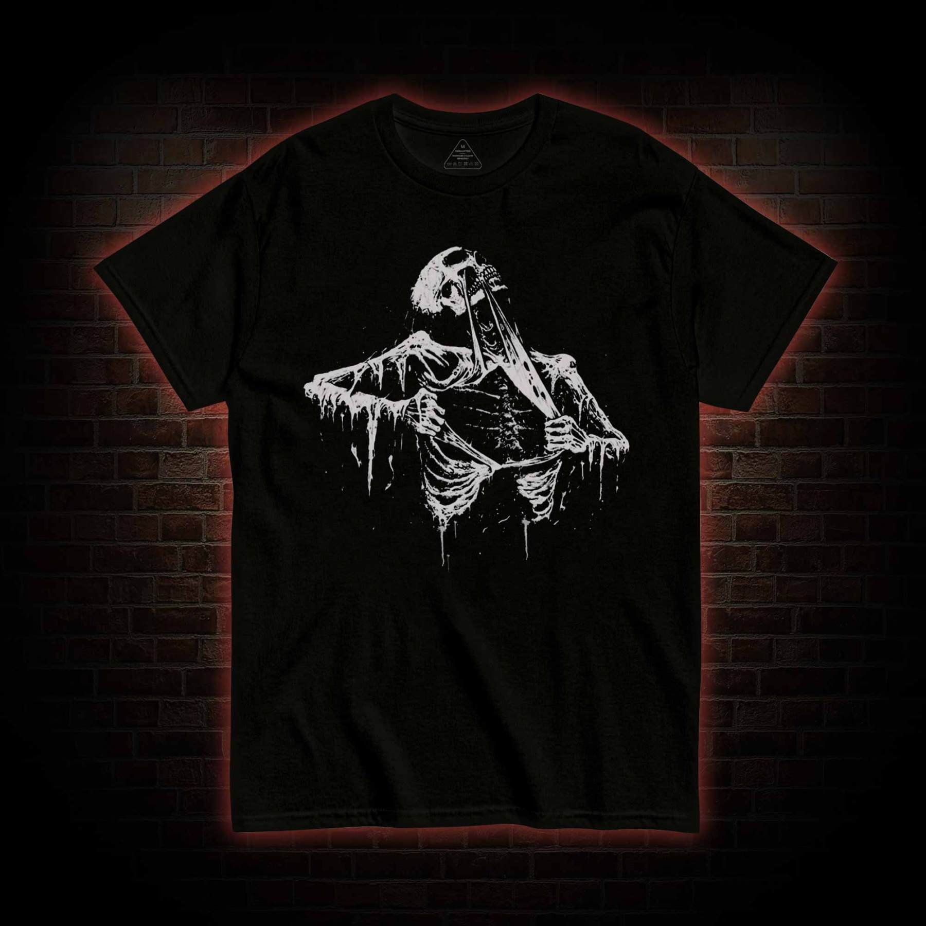 Skeleton Ripping Rib Cage T-shirt