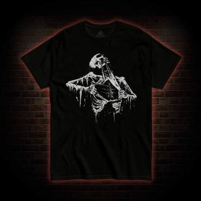 Skeleton Ripping Rib Cage T-shirt 